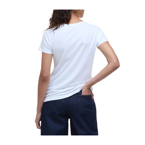 Barbour T-shirt T-shirt Donna Saltford a girocollo 8 P25 - BARBOURLTS0666 - WH11 - 8 - Francavilla Moda